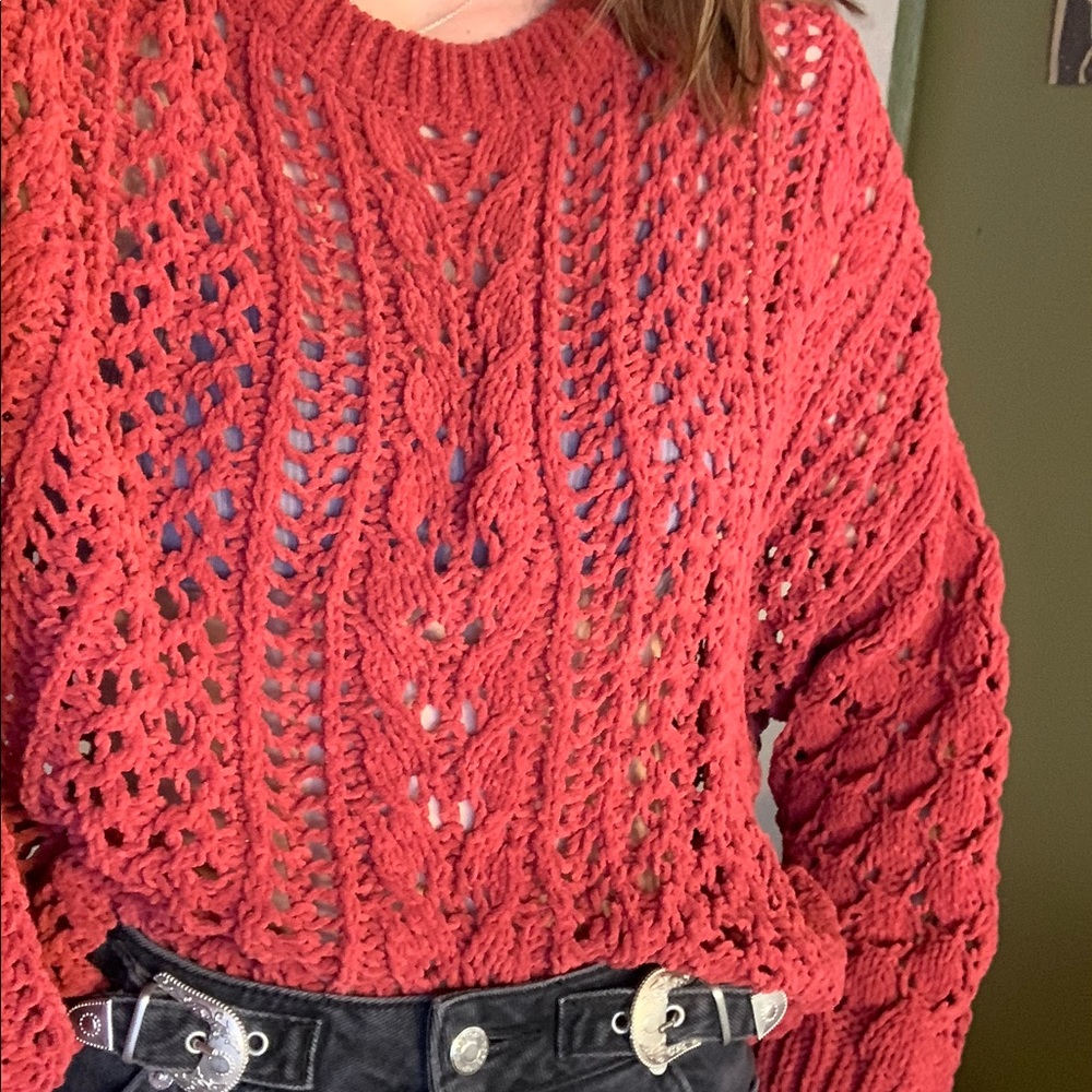 Open Knit Sweater